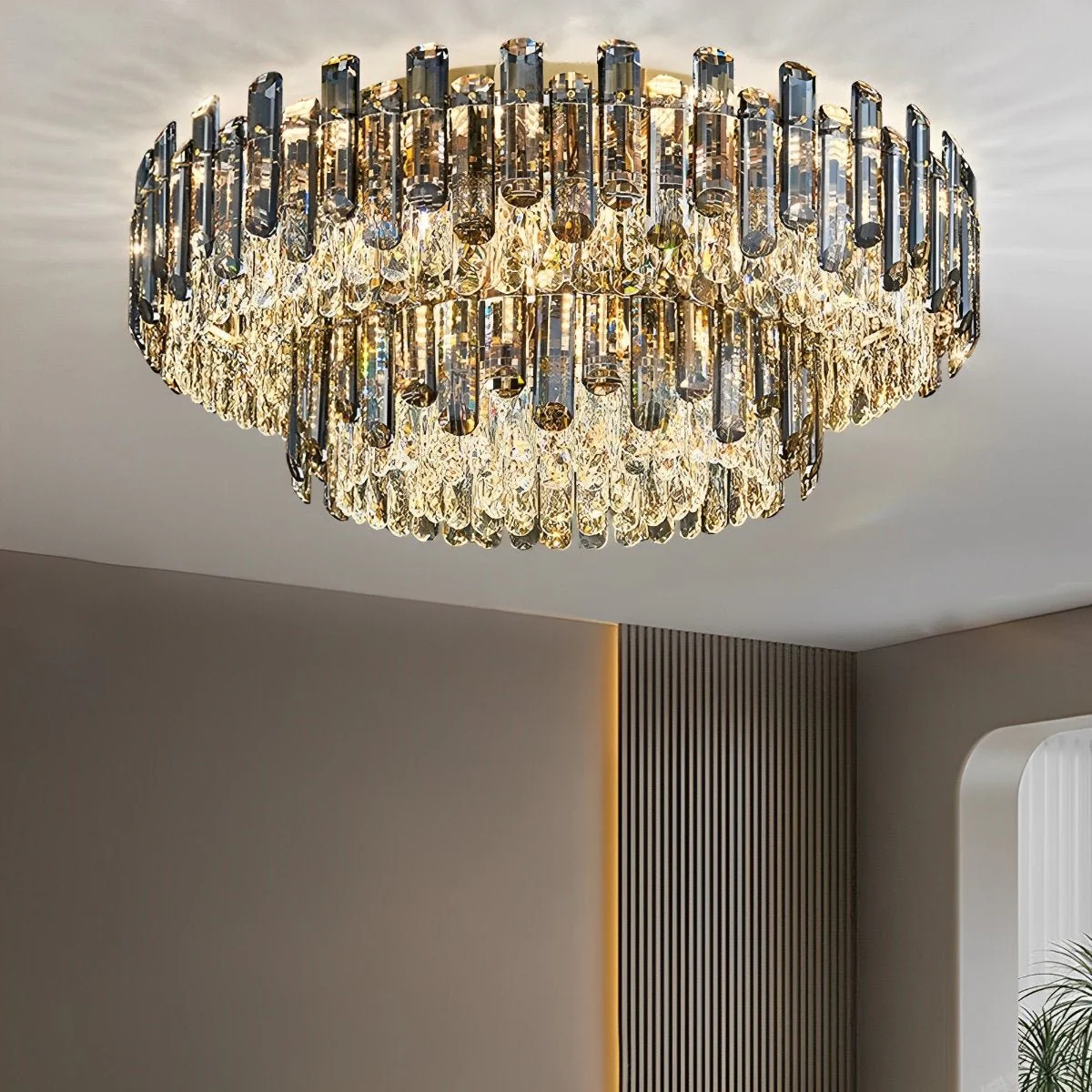 Modern Round Luxury Crystal Ceiling Lights - Image 4