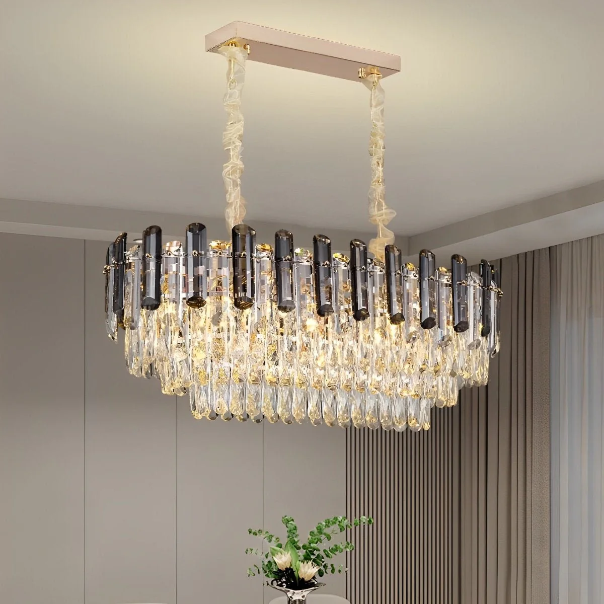 Modern Round Luxury Crystal Ceiling Lights - Image 6