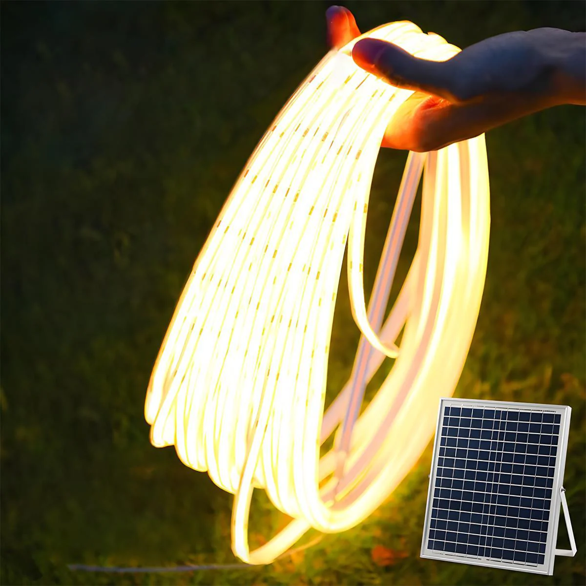 Solar COB DIY Waterproof Outdoor Recessed LED Flexible Linear Light - Image 10