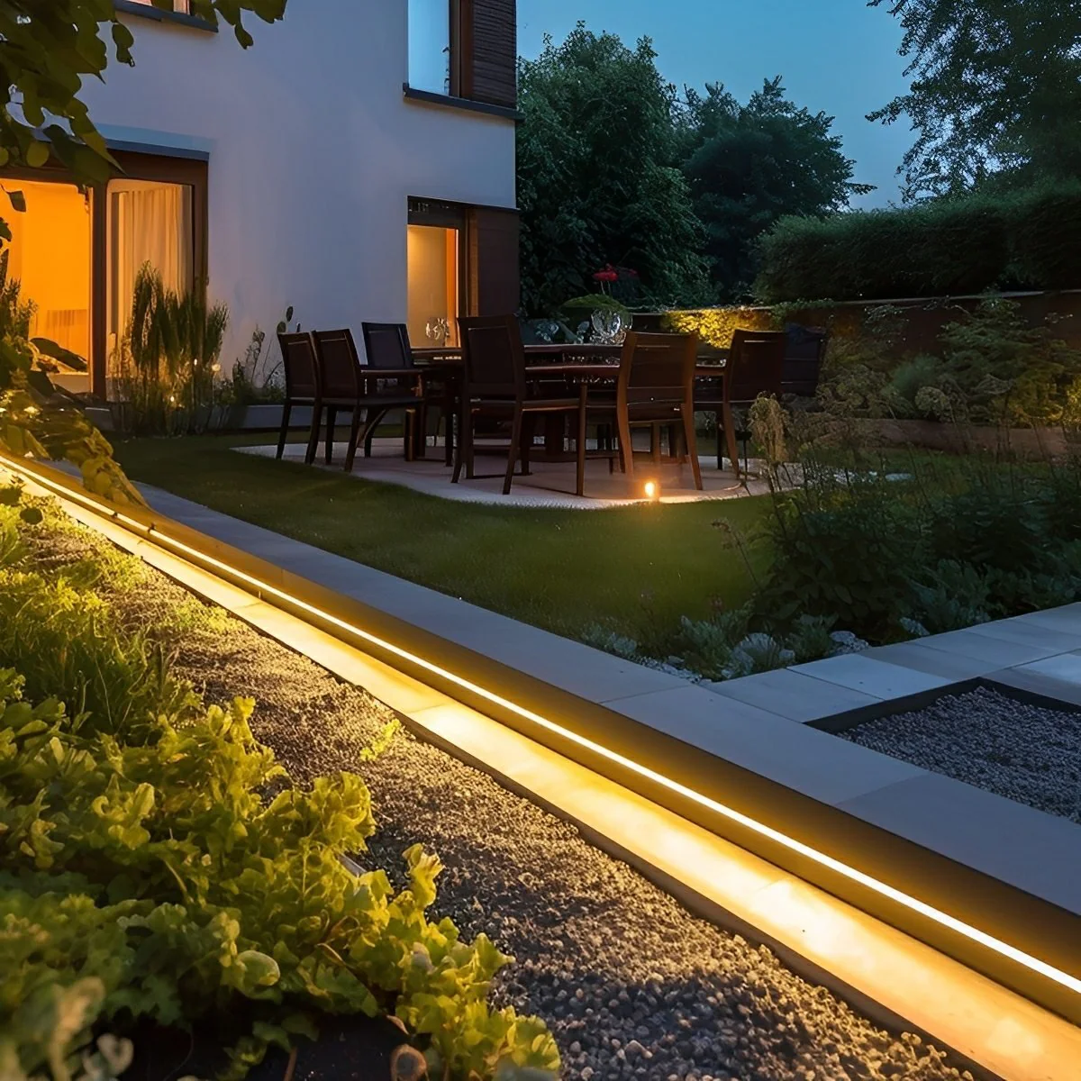 Solar COB DIY Waterproof Outdoor Recessed LED Flexible Linear Light - Image 8