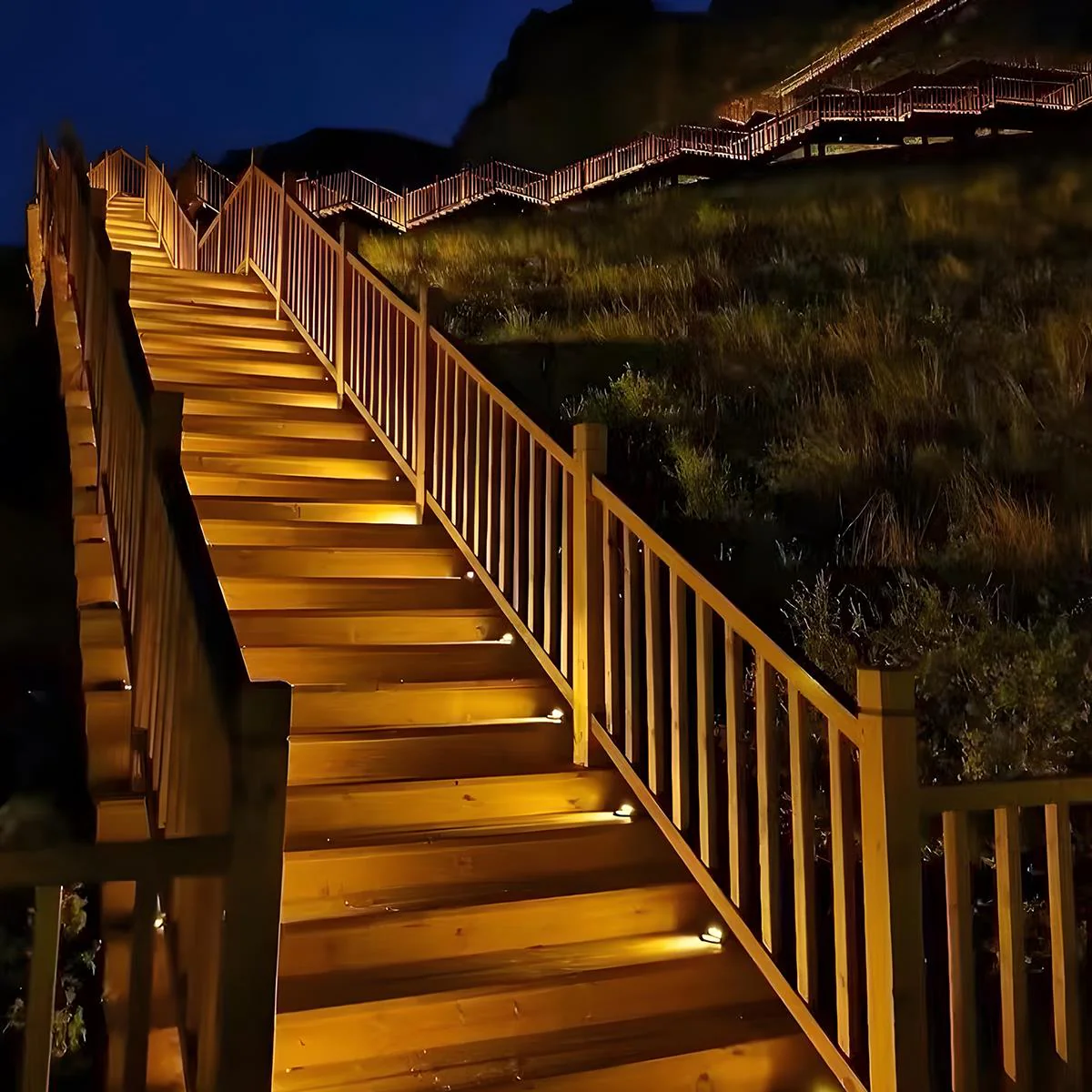 Solar Deck Stair Lights LED Outdoor Step Lights - Image 5