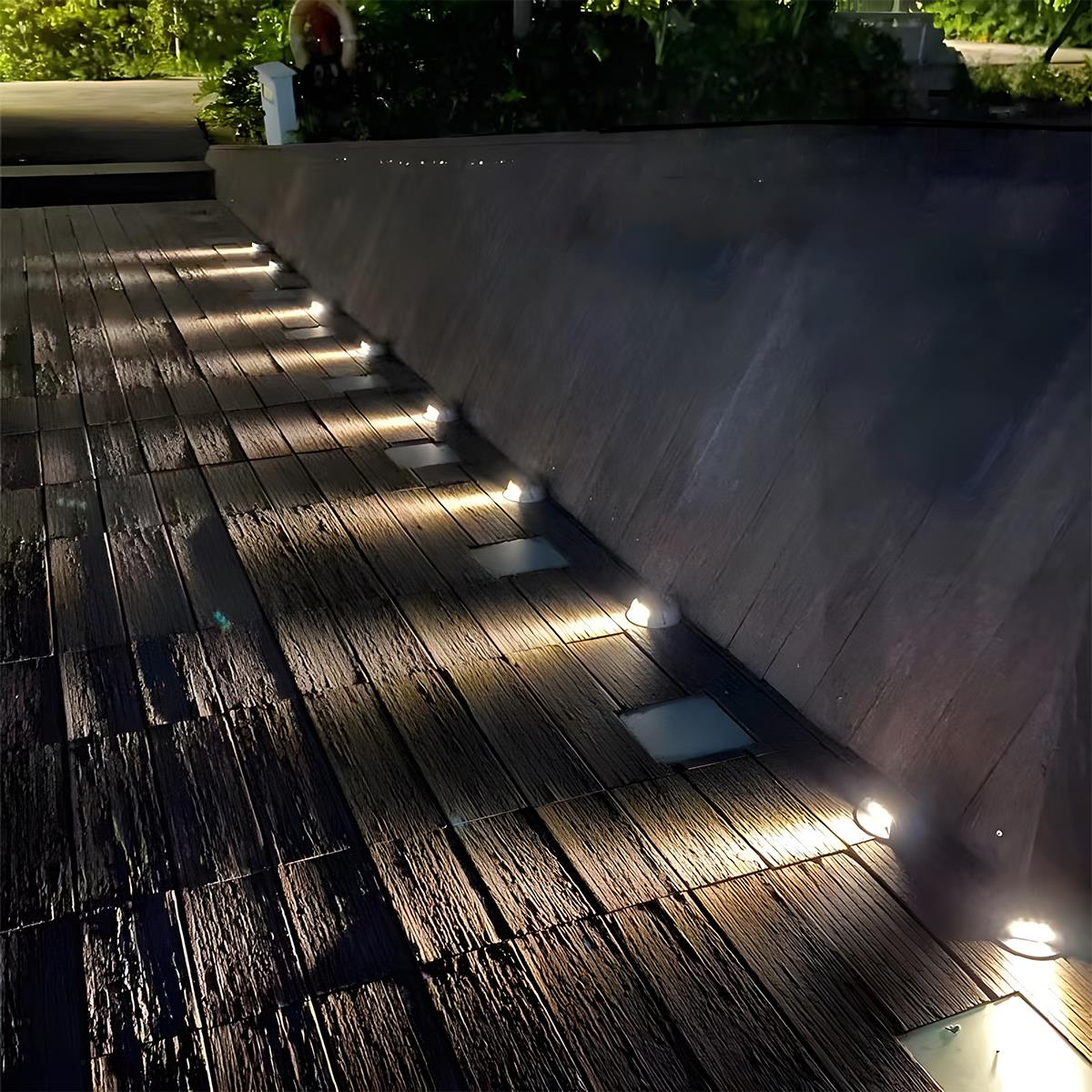 Solar Deck Stair Lights LED Outdoor Step Lights - Image 8