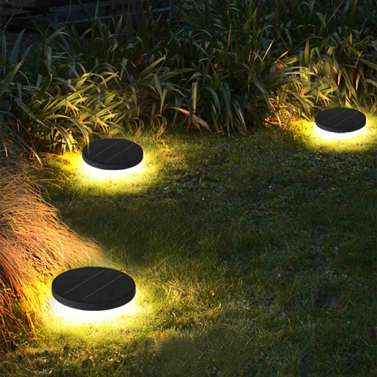 Solar Led Circular Shape Luminous Waterproof Embedded Ground Lights - Image 4