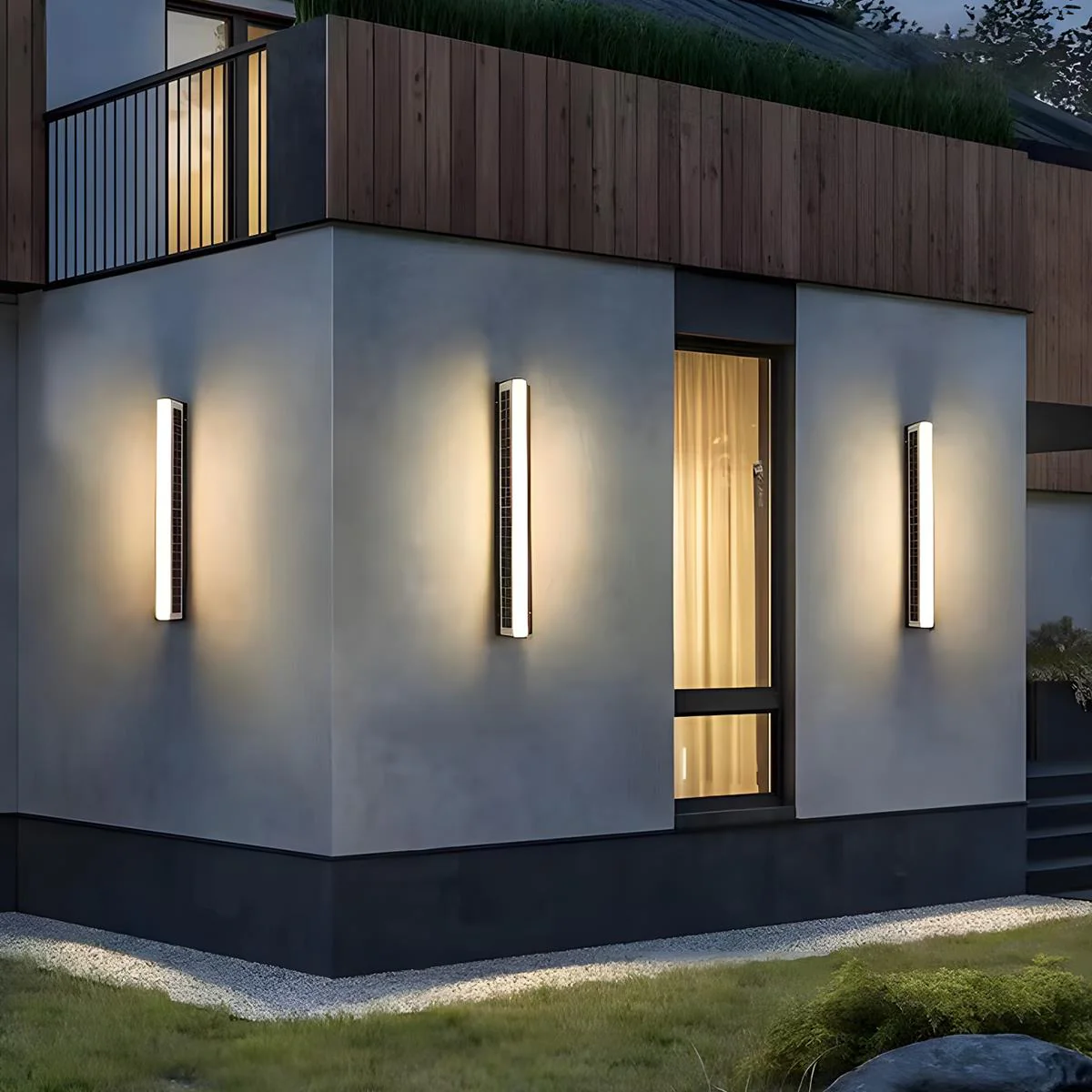 Waterproof  Solar Modern Rectangular Minimalist LED Strip Light - Image 6