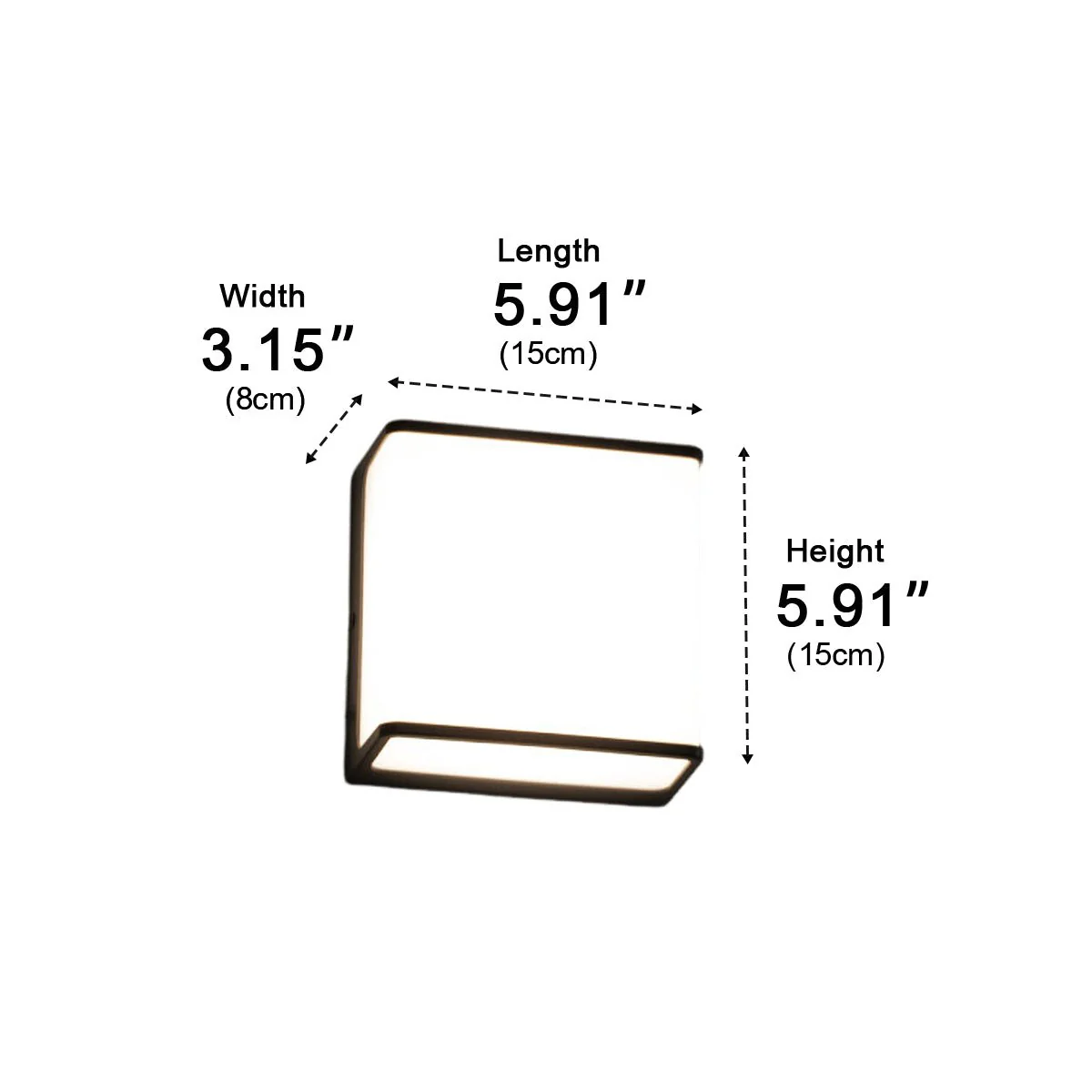 Solar Motion Sensor Geometric Waterproof Outdoor LED Porch Wall Lights - Image 10