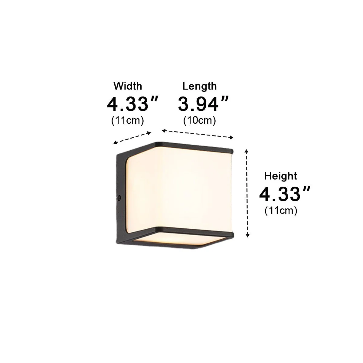 Solar Motion Sensor Geometric Waterproof Outdoor LED Porch Wall Lights - Image 11