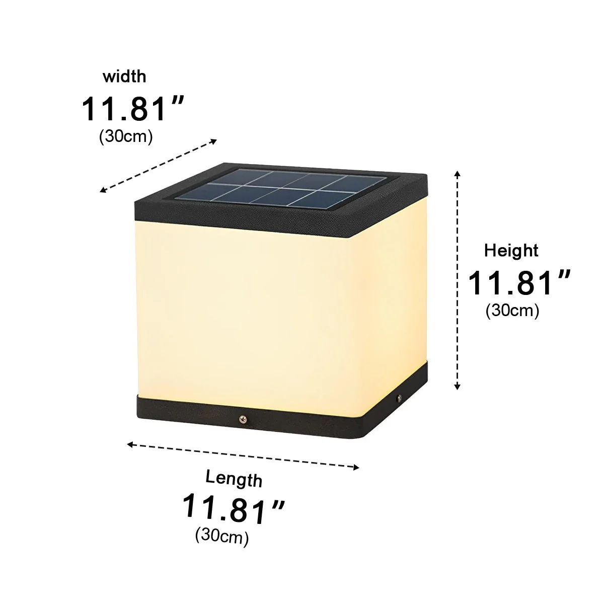 Waterproof Solar Outdoor Square Acrylic Ice Cubes Light - Image 10