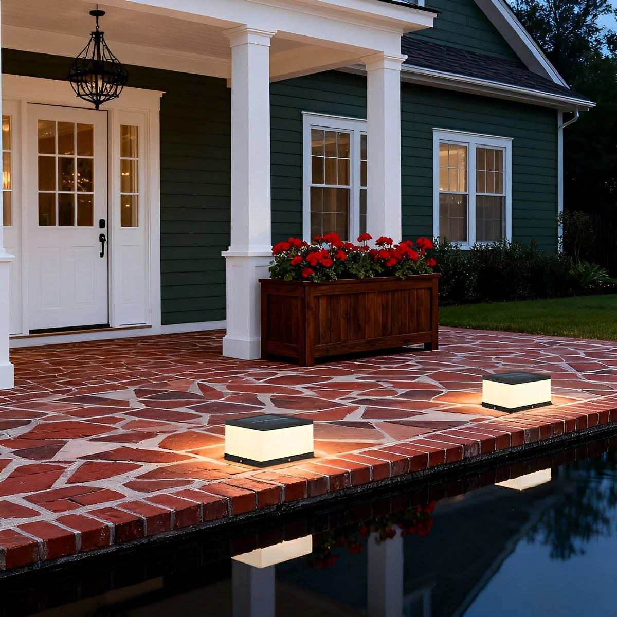 Waterproof Solar Outdoor Square Acrylic Ice Cubes Light - Image 2