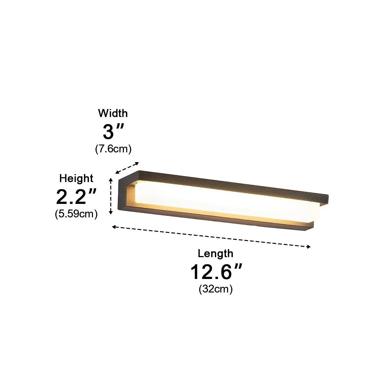Modern Waterproof LED Outdoor Long Strip Porch Light - Image 11