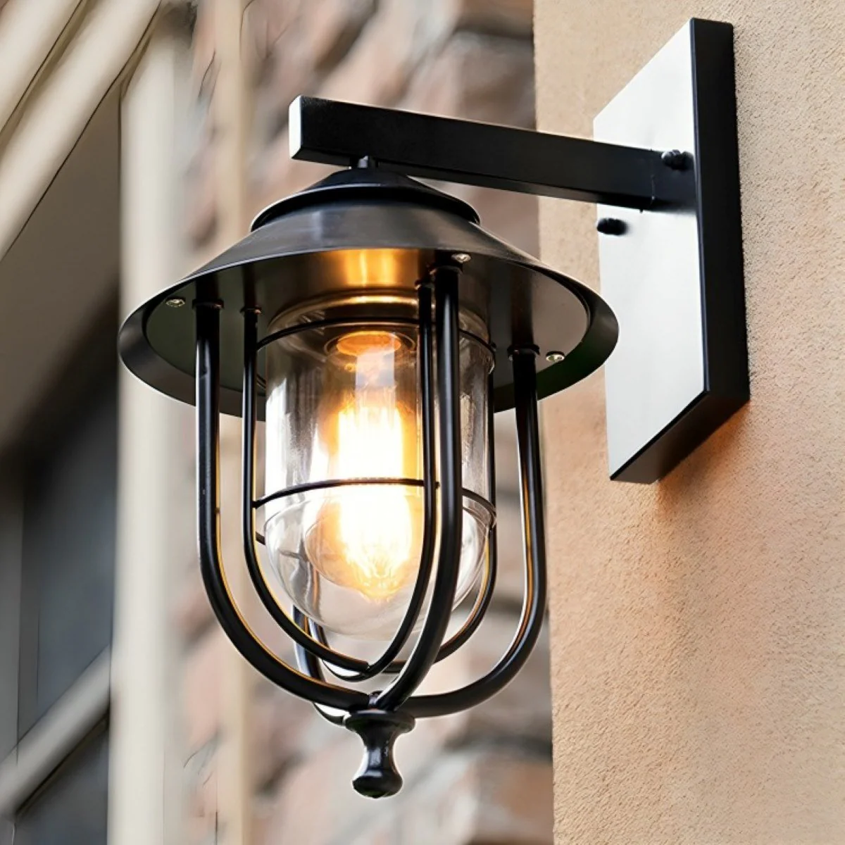 Rustic Birdcage Waterproof Outdoor LED Porch Wall Light - Image 2