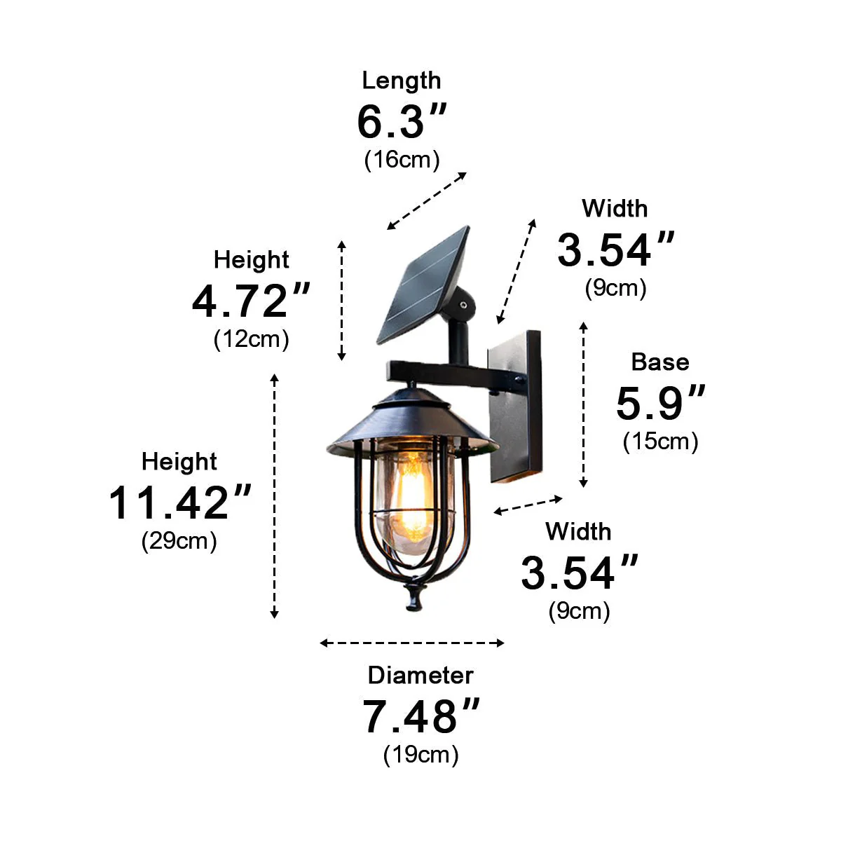 Rustic Birdcage Waterproof Outdoor LED Porch Wall Light - Image 8