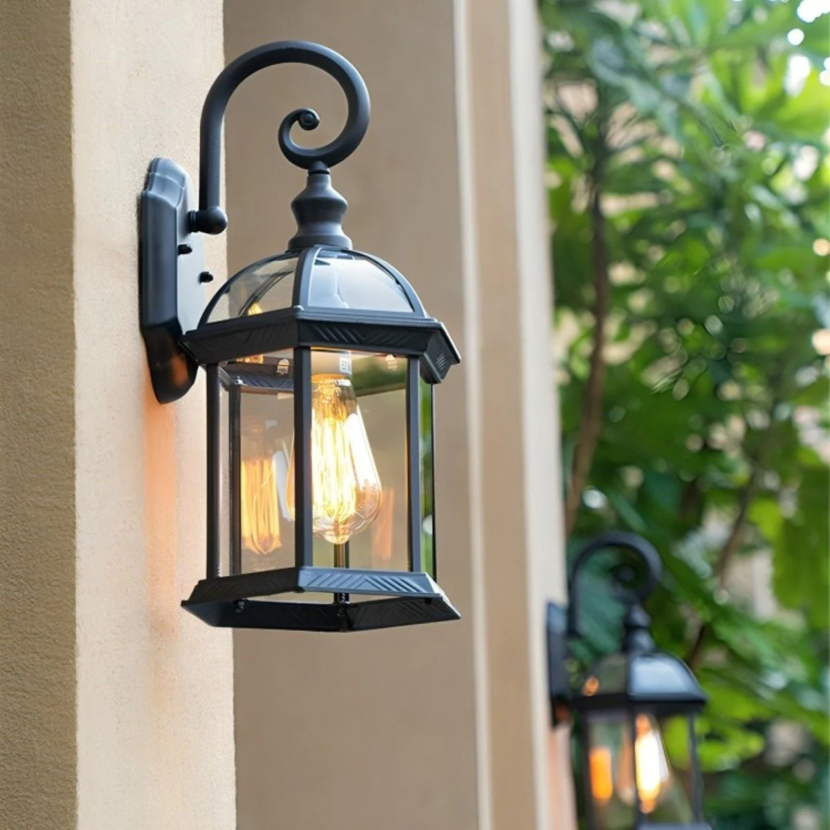 Rustic Gazebo Waterproof Outdoor LED Porch Wall Lights - Image 2