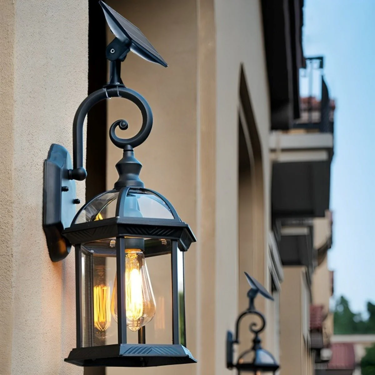 Rustic Gazebo Waterproof Outdoor LED Porch Wall Lights - Image 3