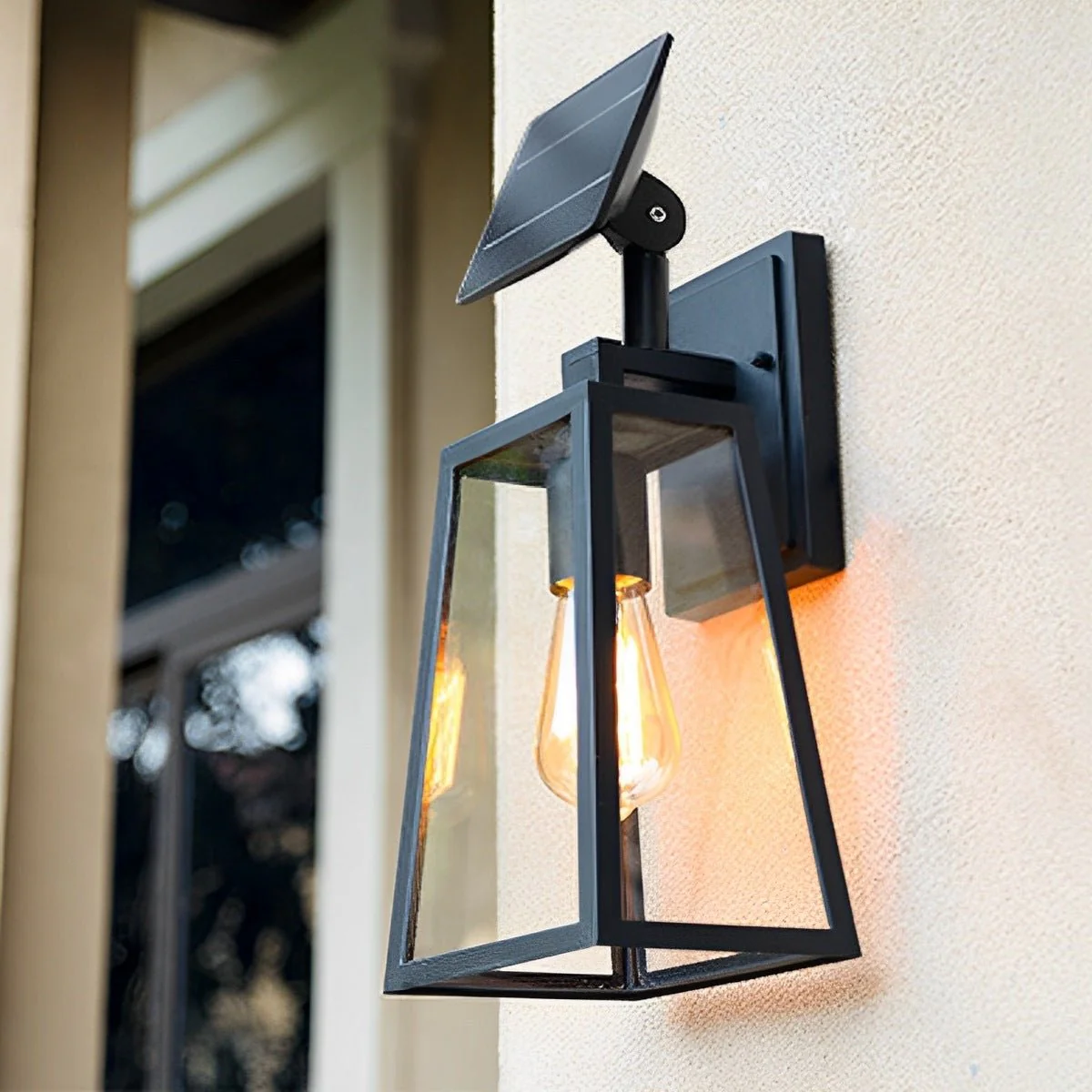 Rustic Trapezoid Waterproof Outdoor LED Porch Wall Light - Image 3