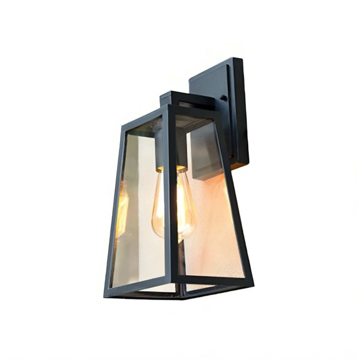 Rustic Trapezoid Waterproof Outdoor LED Porch Wall Light - Image 6