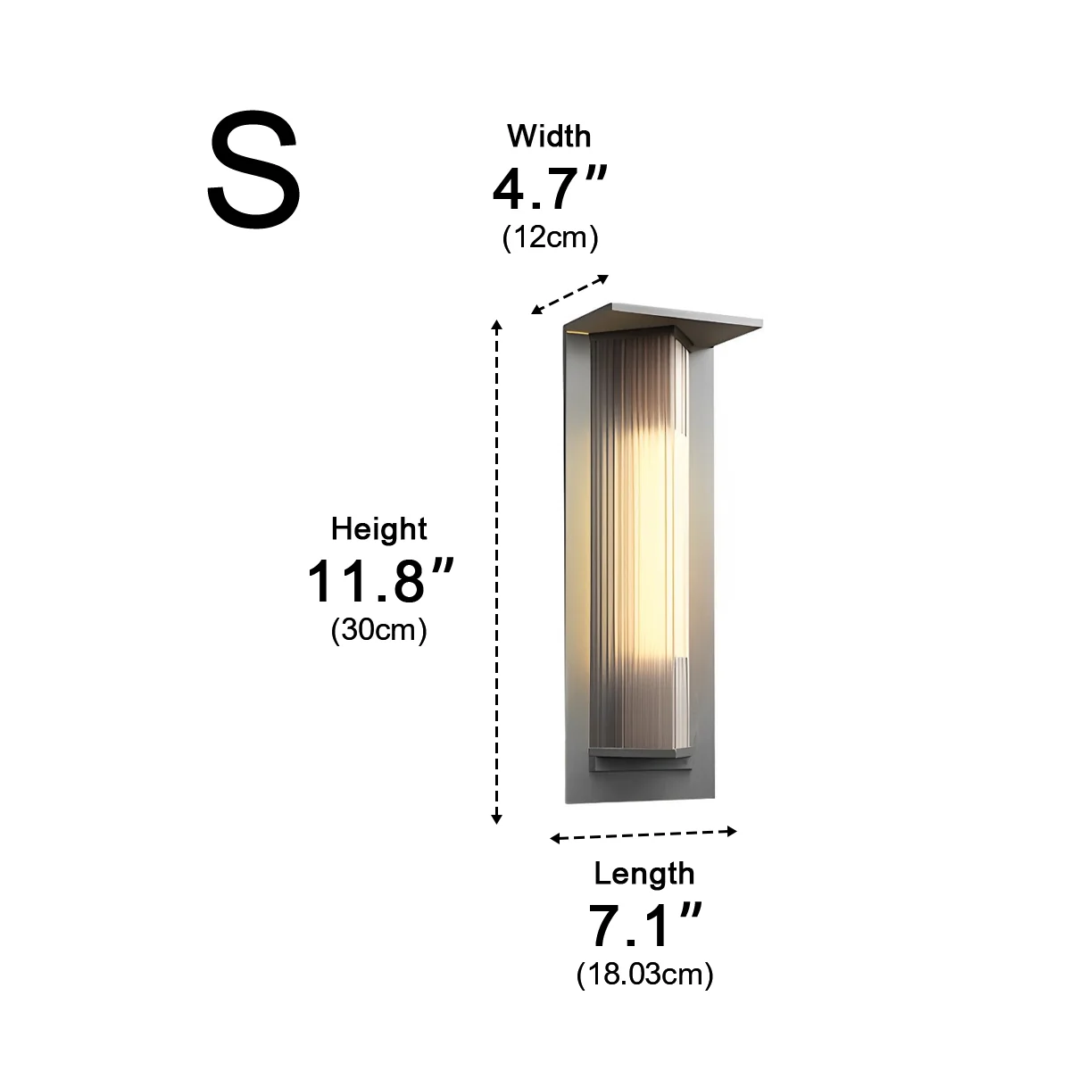 Waterproof LED Vintage Outdoor Wall Light Fixture Wall Sconce Latern Lamp - Image 12