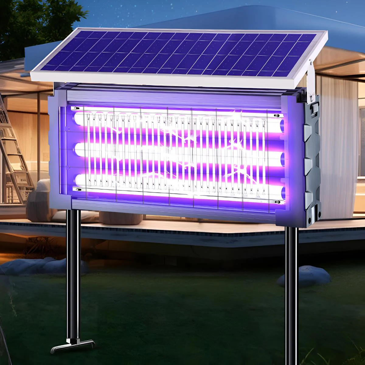Solar Waterproof LED Outdoor Lawn Mosquito Bug Zapper Killer Lights - Image 7