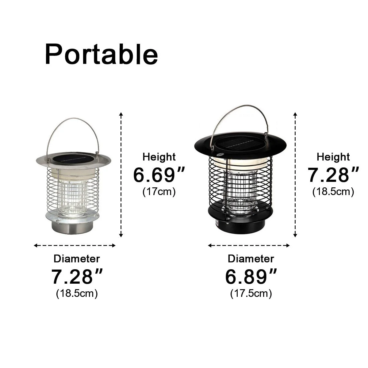 Solar Waterproof LED Outdoor Mosquito Bug Zapper Killer Hanging Lantern Rechargeable - Image 10