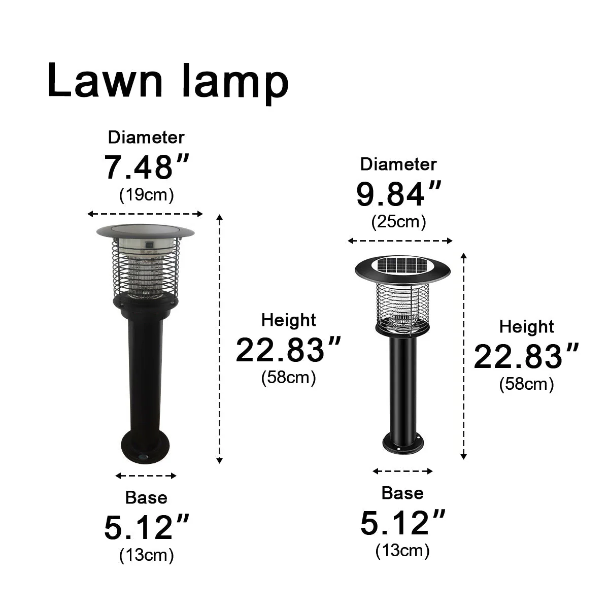 Solar Waterproof LED Outdoor Mosquito Bug Zapper Killer Lawn Pillar Lights - Image 18