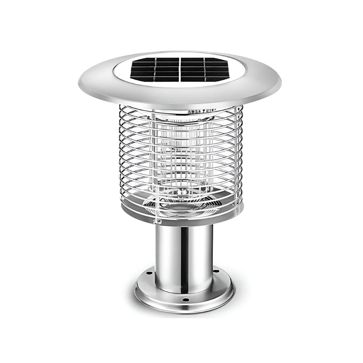 Solar Waterproof LED Outdoor Mosquito Bug Zapper Killer Post light Rechargeable - Image 10