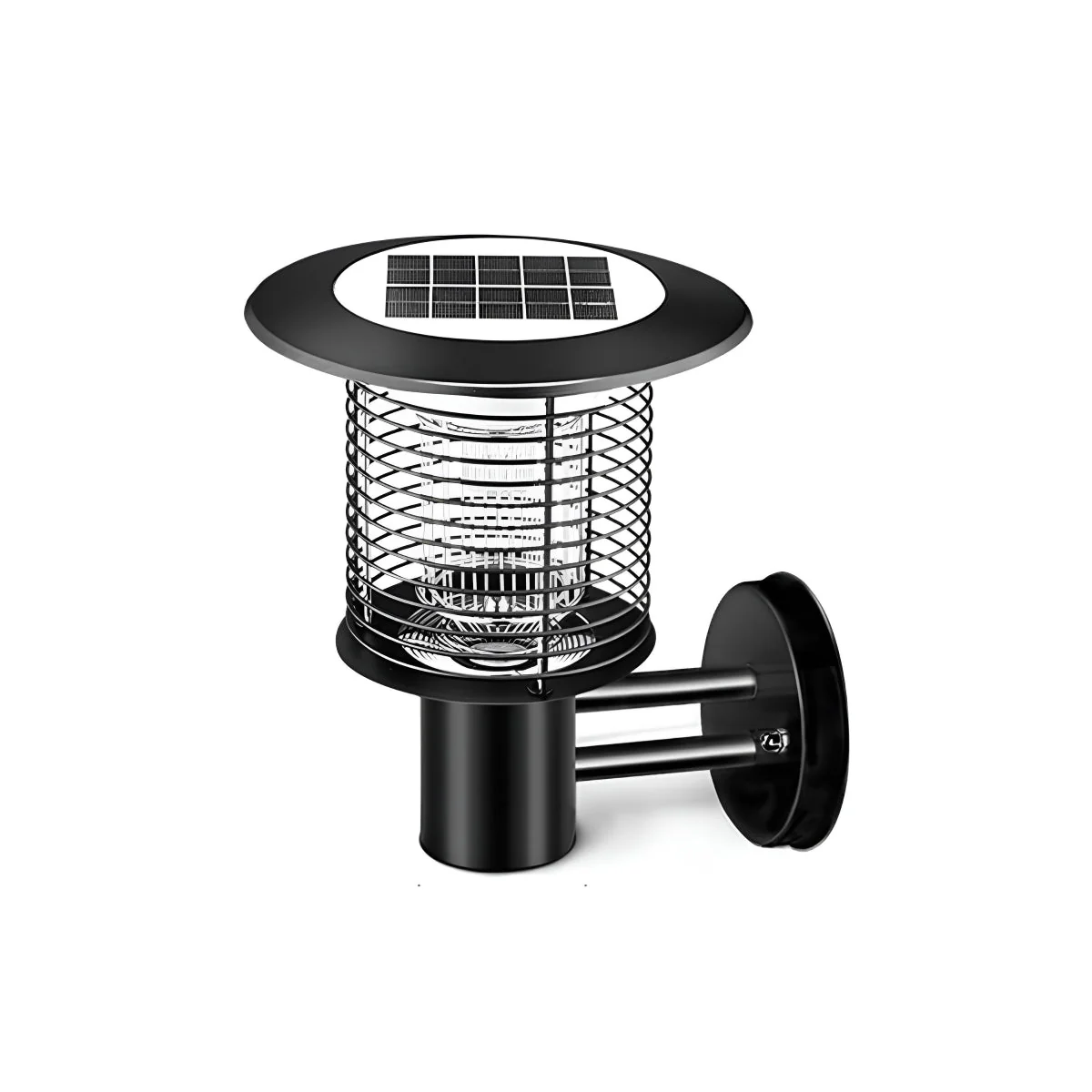 Solar Waterproof LED Outdoor Mosquito Bug Zapper Killer Wall Lights Rechargeable - Image 8