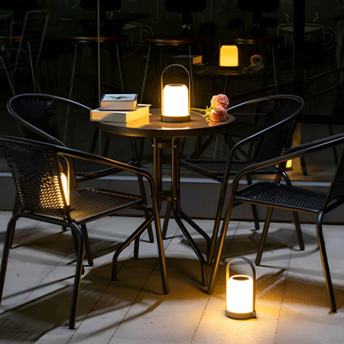 Solar Waterproof LED Outdoor Table Lamp Rechargeable - Image 4