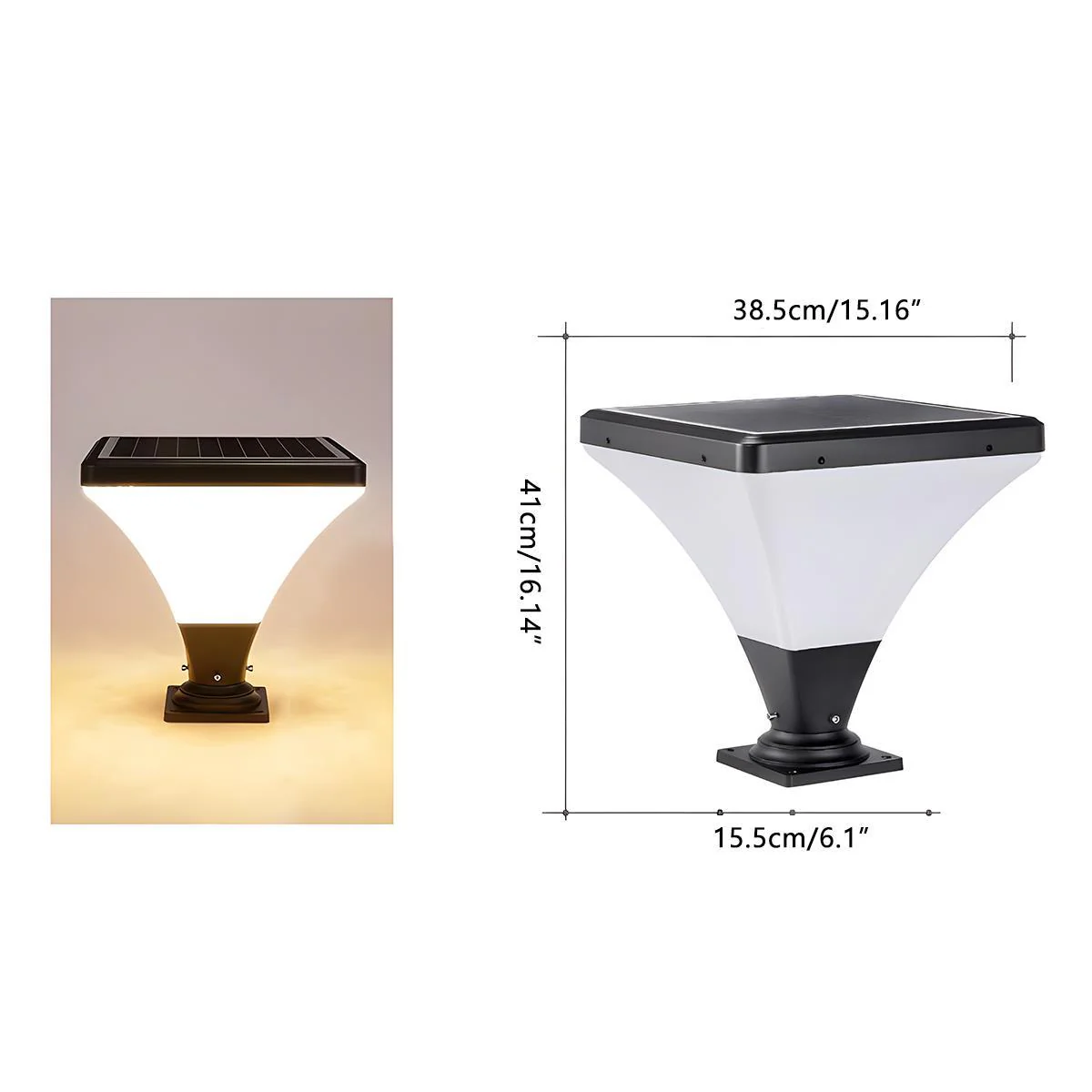 Waterproof Modern Conical LED Outdoor Post Lights - Image 7