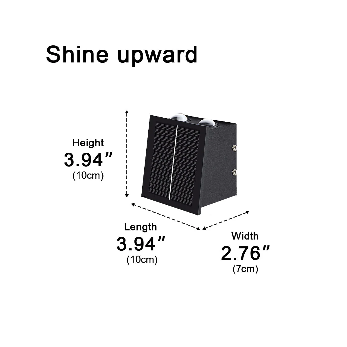 Solar Waterproof Modern Up&Down LED Outdoor Wall Washer Lights - Image 13