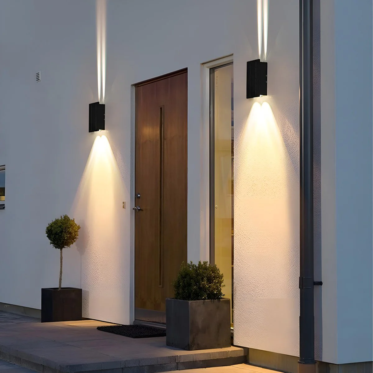Solar Waterproof Modern Up&Down LED Outdoor Wall Washer Lights - Image 3