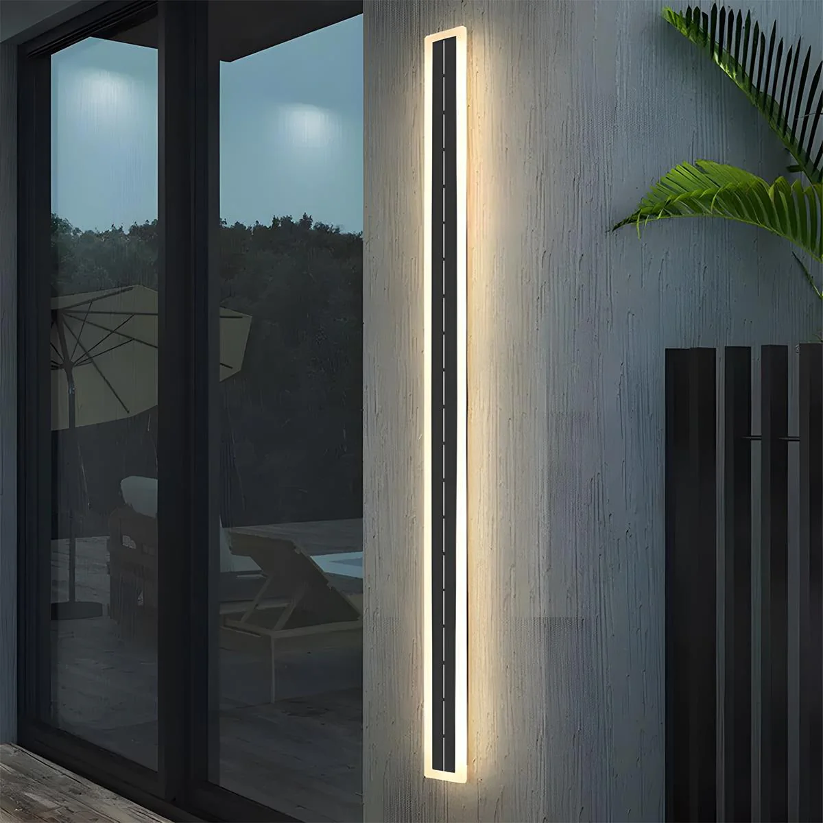 Solar Waterproof Outdoor LED Strip Porch Light Exterior Wall Lights - Image 3