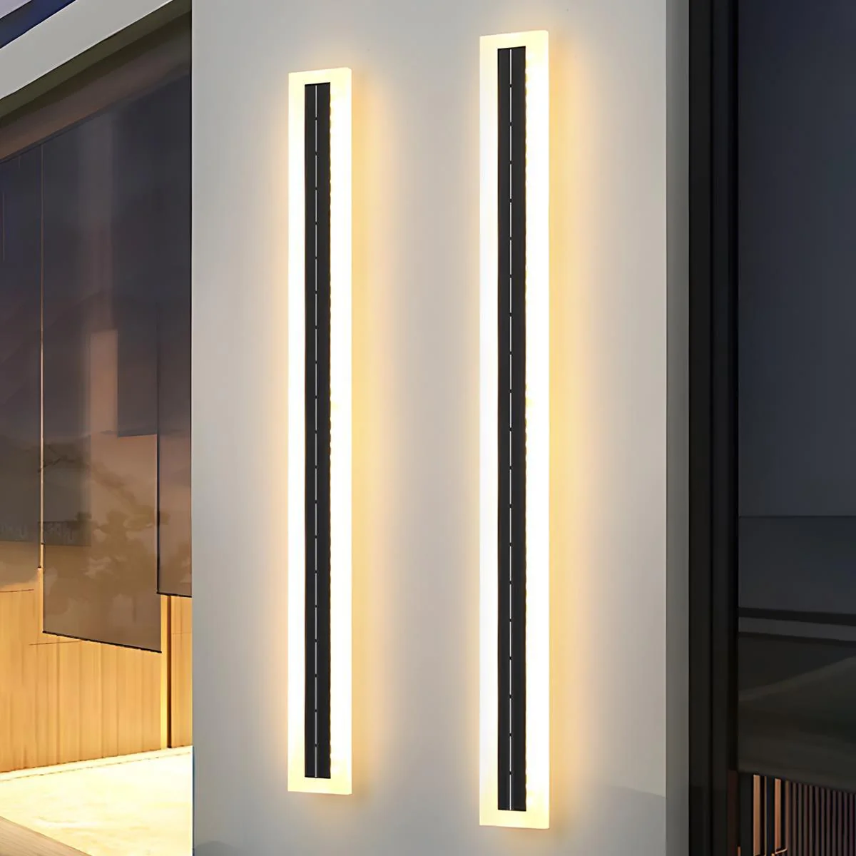 Solar Waterproof Outdoor LED Strip Porch Light Exterior Wall Lights - Image 4