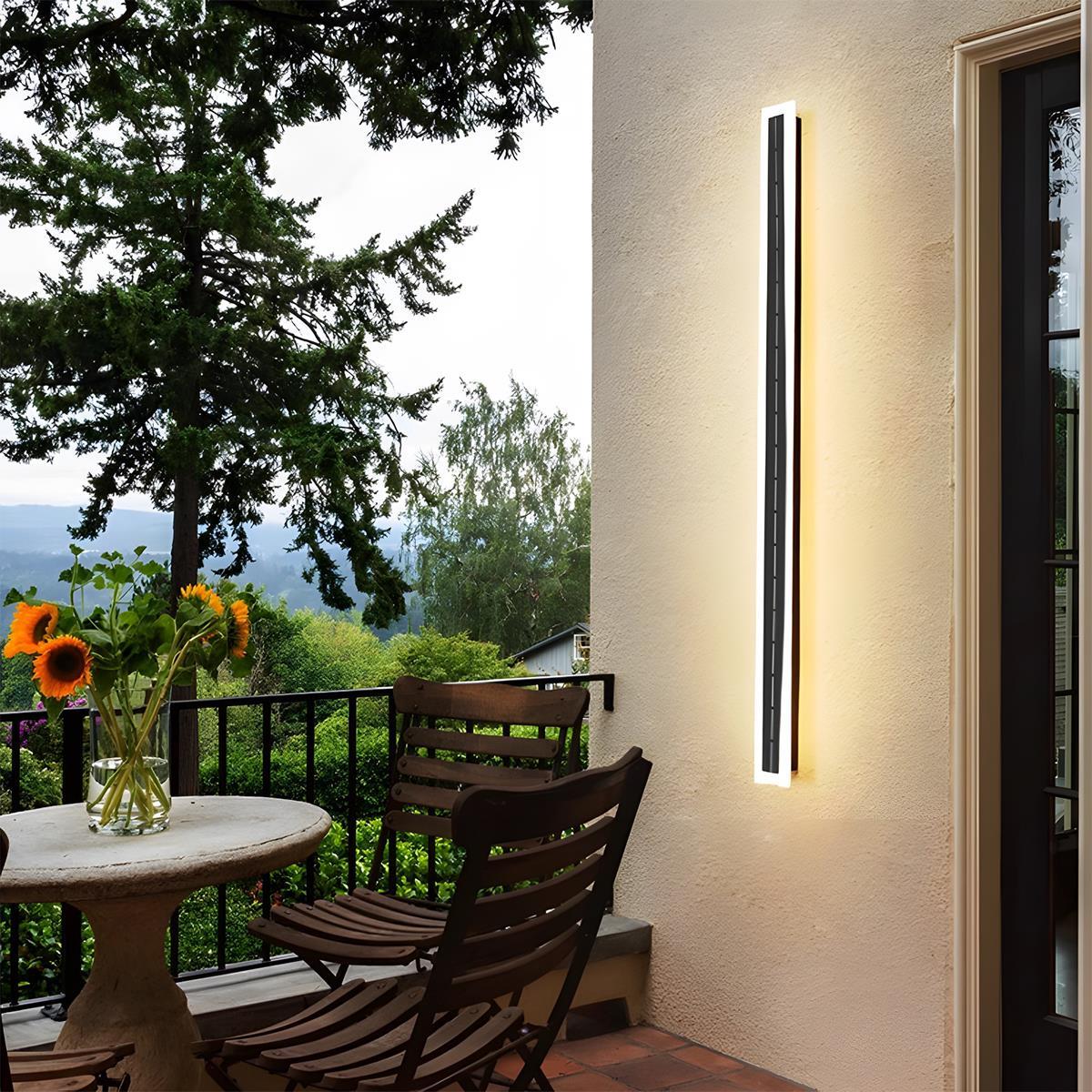 Solar Waterproof Outdoor LED Strip Porch Light Exterior Wall Lights - Image 5