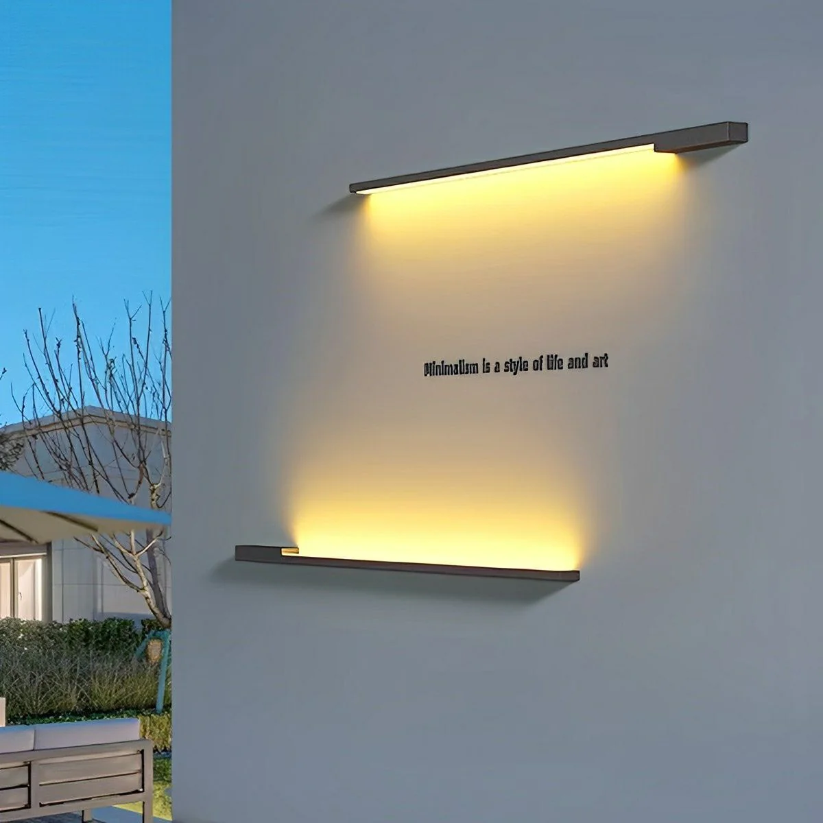 Waterproof Outdoor Long Light Strip LED Exterior Wall Lights - Image 3