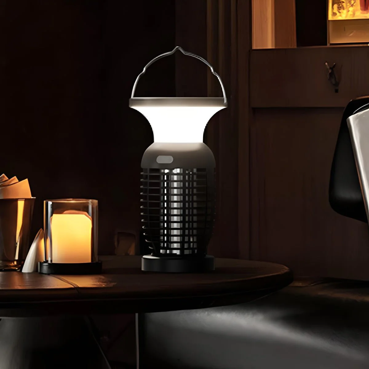 Solar Waterproof Outdoor Mosquito Bug Zapper Killer LED Hanging Lantern Lights - Image 4