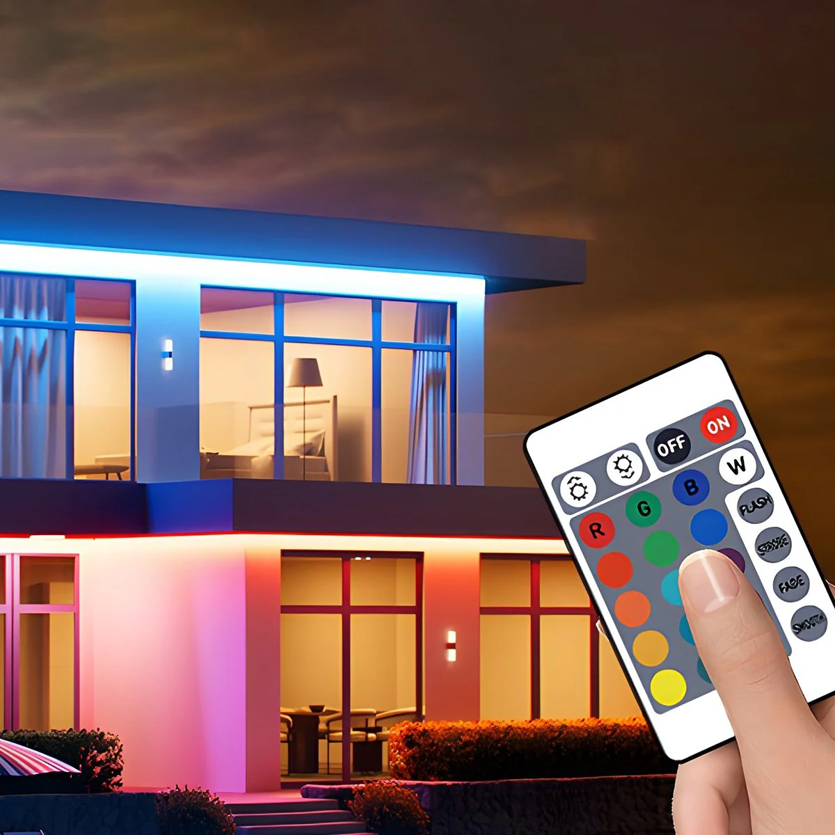 Solar Waterproof Outdoor RGB Atmosphere Streamer LED Light Strip - Image 5