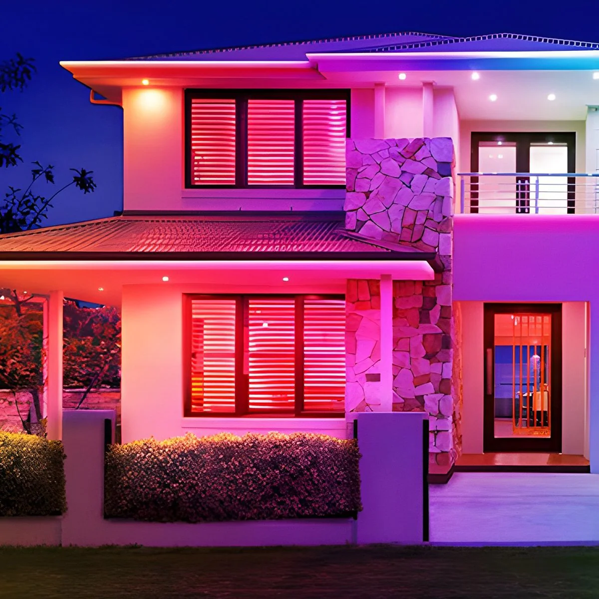 Solar Waterproof Outdoor RGB Atmosphere Streamer LED Light Strip - Image 7