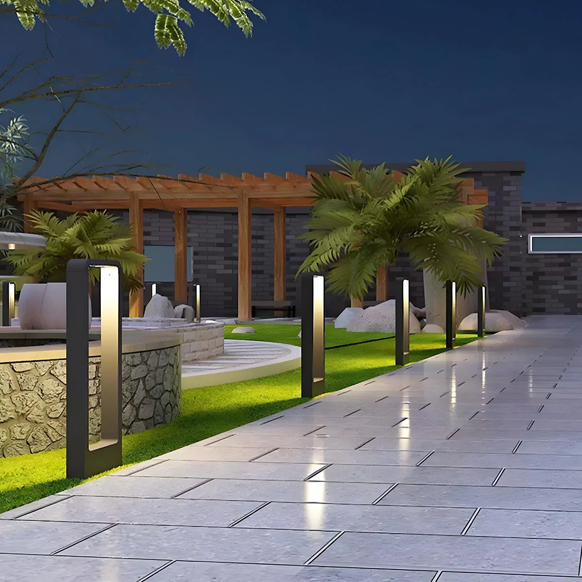Waterproof Rectangular Frame LED Outdoor Landscape Lighting - Image 5
