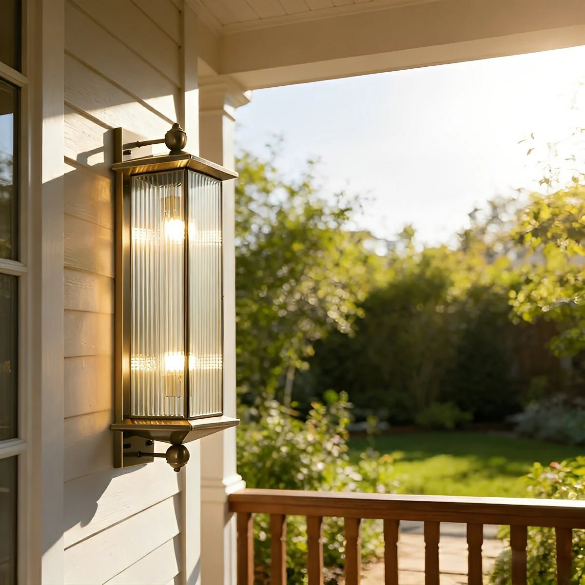 Waterproof Rustic Copper Outdoor LED Porch Wall Lights - Image 8