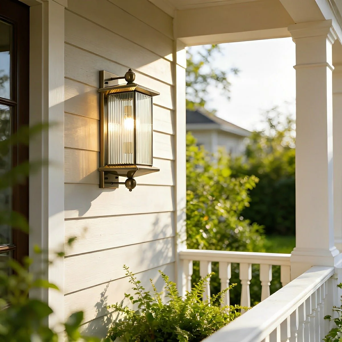 Waterproof Rustic Copper Outdoor LED Porch Wall Lights - Image 9