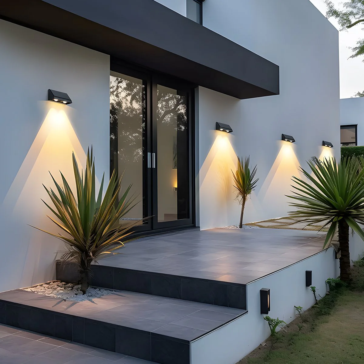 Solar Waterproof Up and Down LED Outdoor Wall Sconces - Image 8