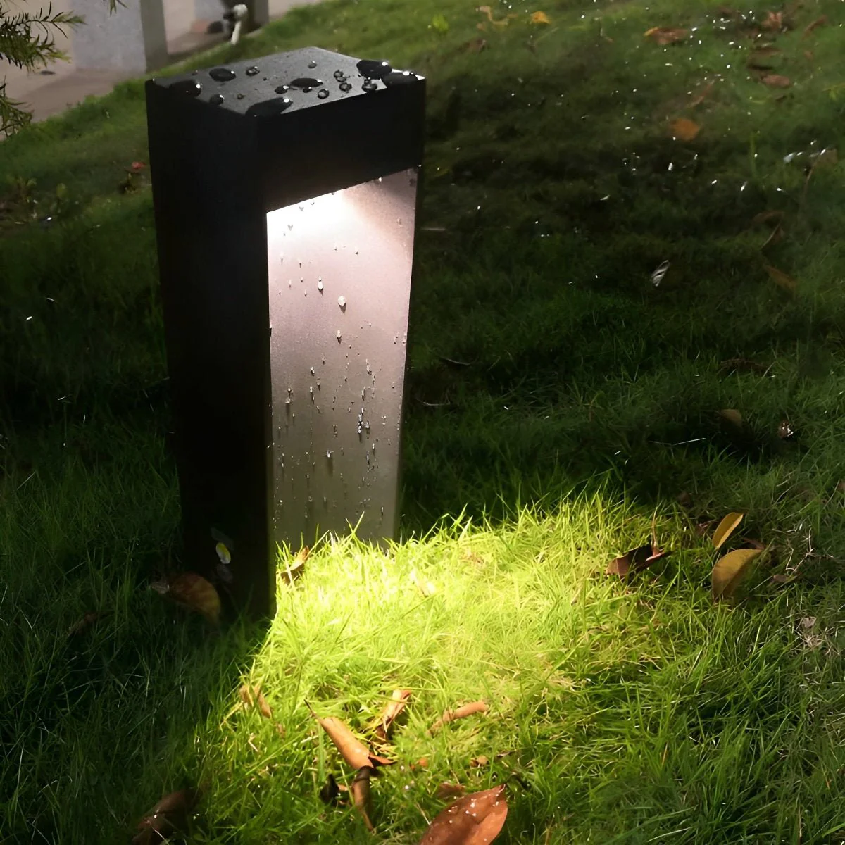 Square LED Waterproof Black Modern Outdoor Lawn Light Path Lights - Image 3