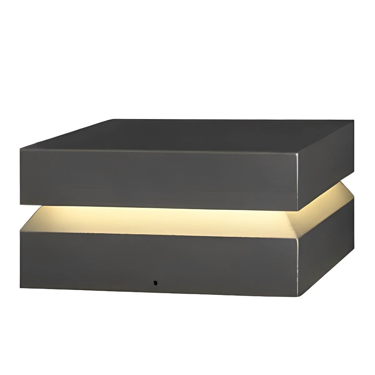Square LED Waterproof Black Modern Post Caps Lights - Image 9