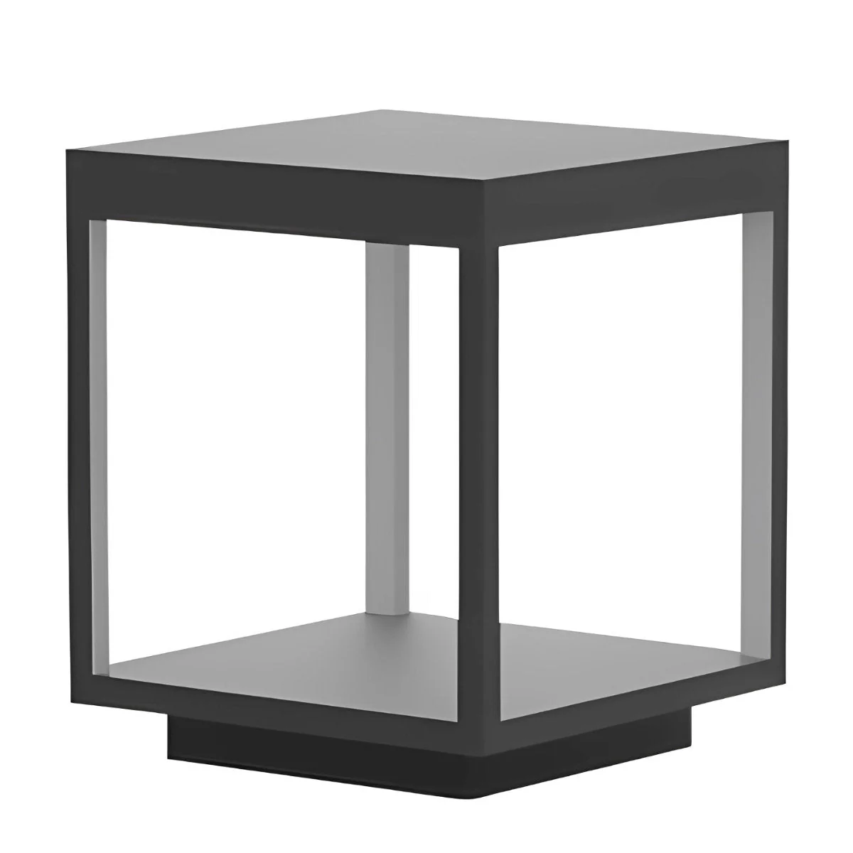 Square Hollow Frame Waterproof LED Courtyard Post Cap Light - Image 9
