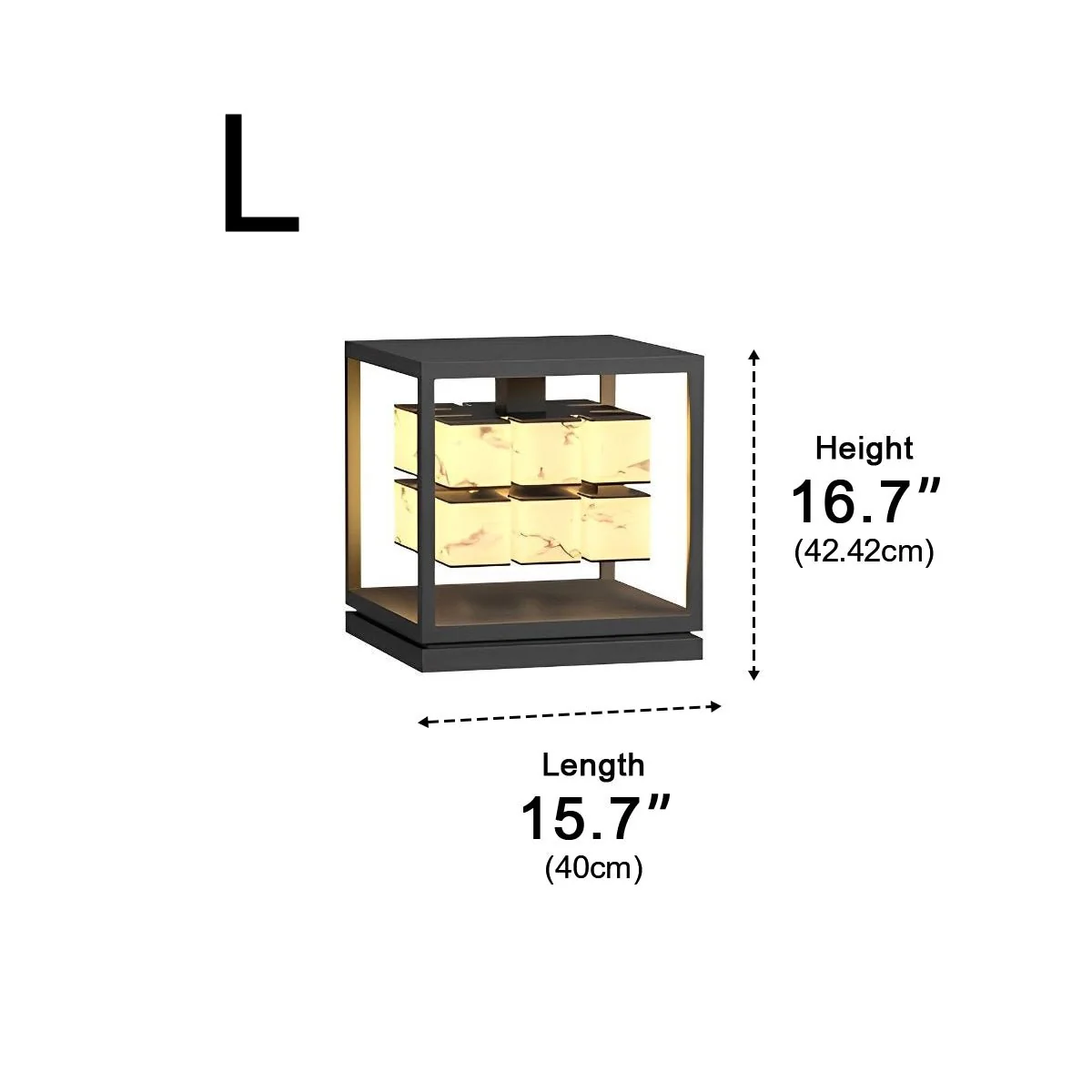 Square LED Waterproof Modern Outdoor Deck Lights Pillar Light Post Caps Lights - Image 18