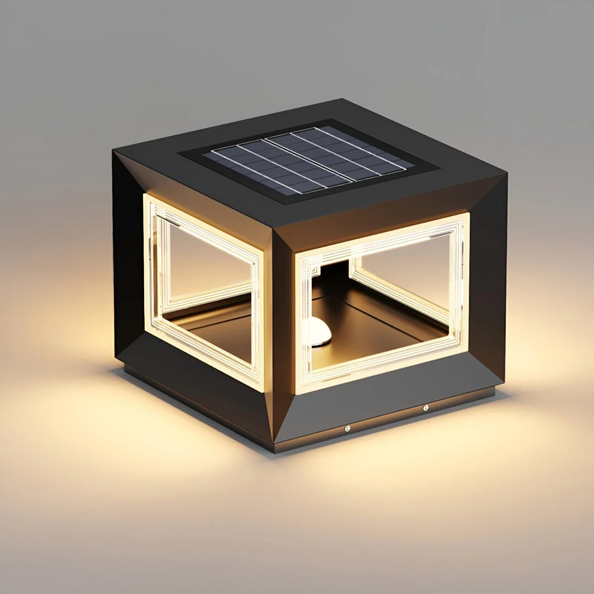 Square Modern Stainless Steel Waterproof LED Outdoor Post Lights - Image 10