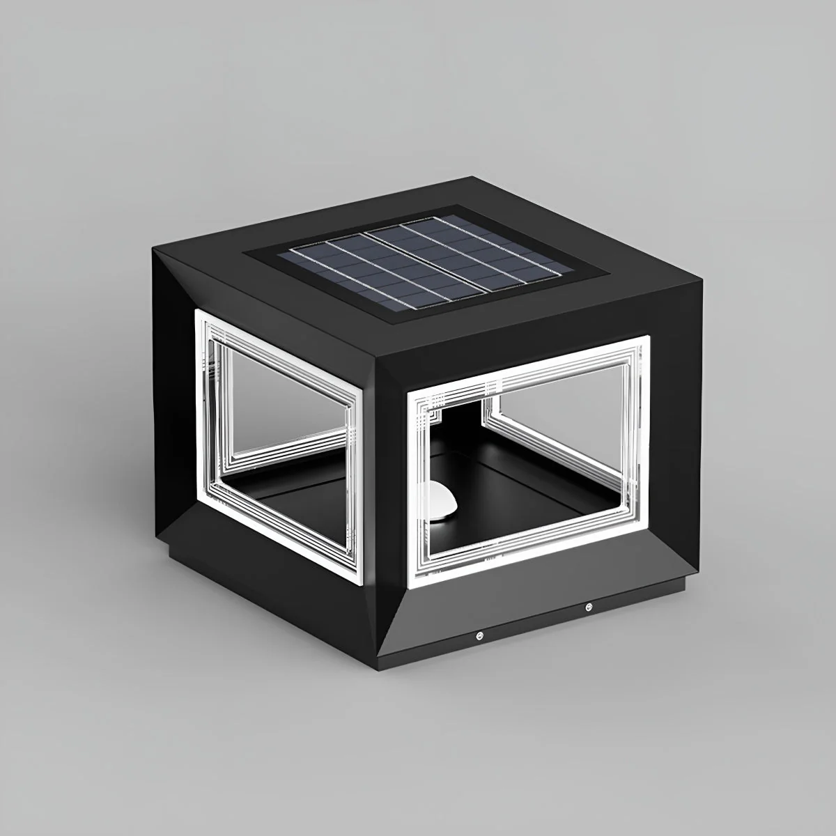 Square Modern Stainless Steel Waterproof LED Outdoor Post Lights - Image 11