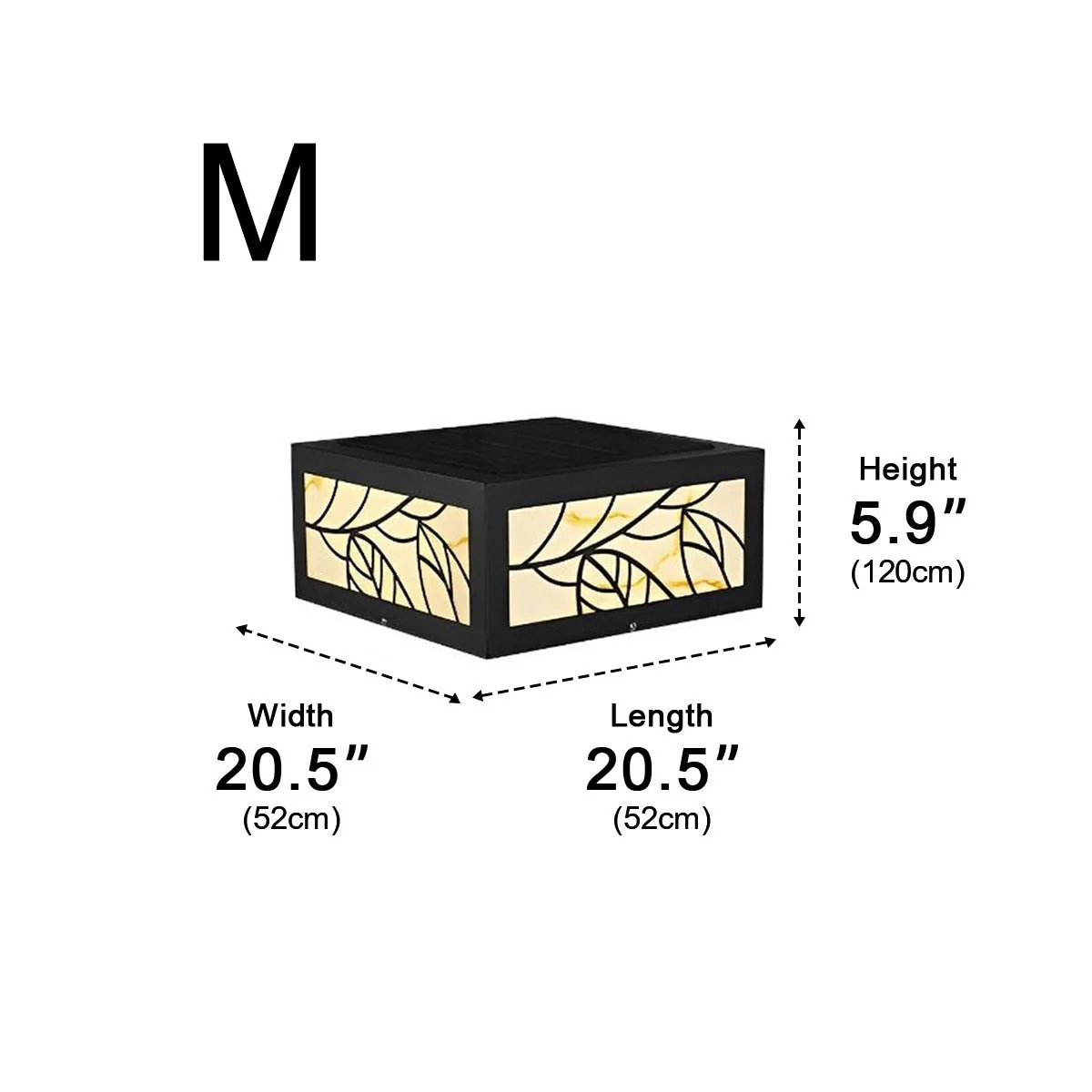 Waterproof Modern Square LED Outdoor Deck Post Lights Pillar Light - Image 10