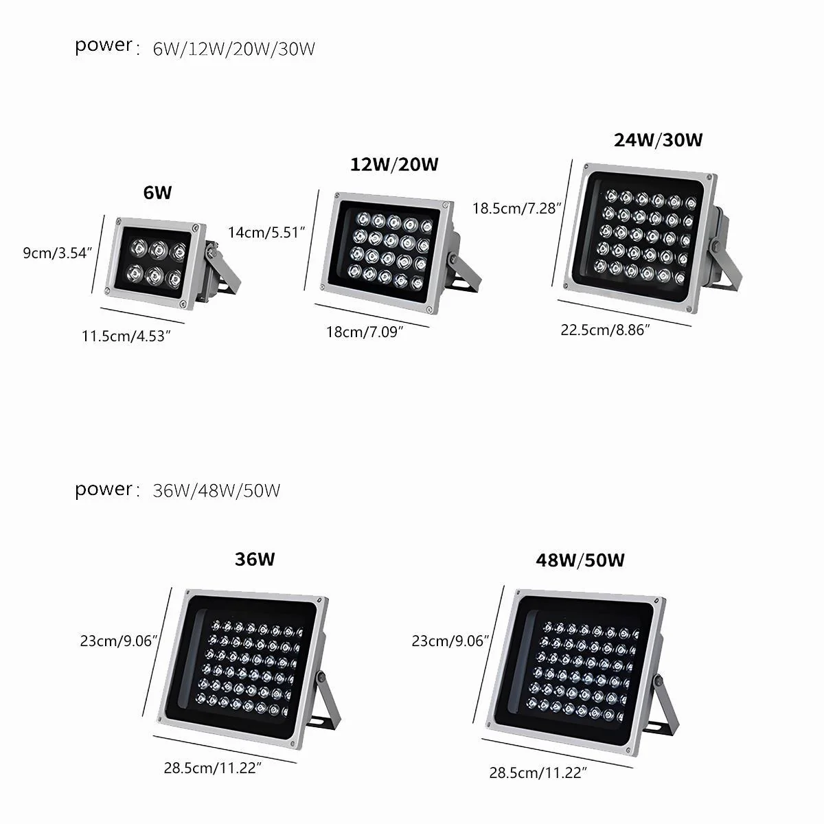 Square Waterproof Outdoor LED Spot Lights Building Exterior Light - Image 12