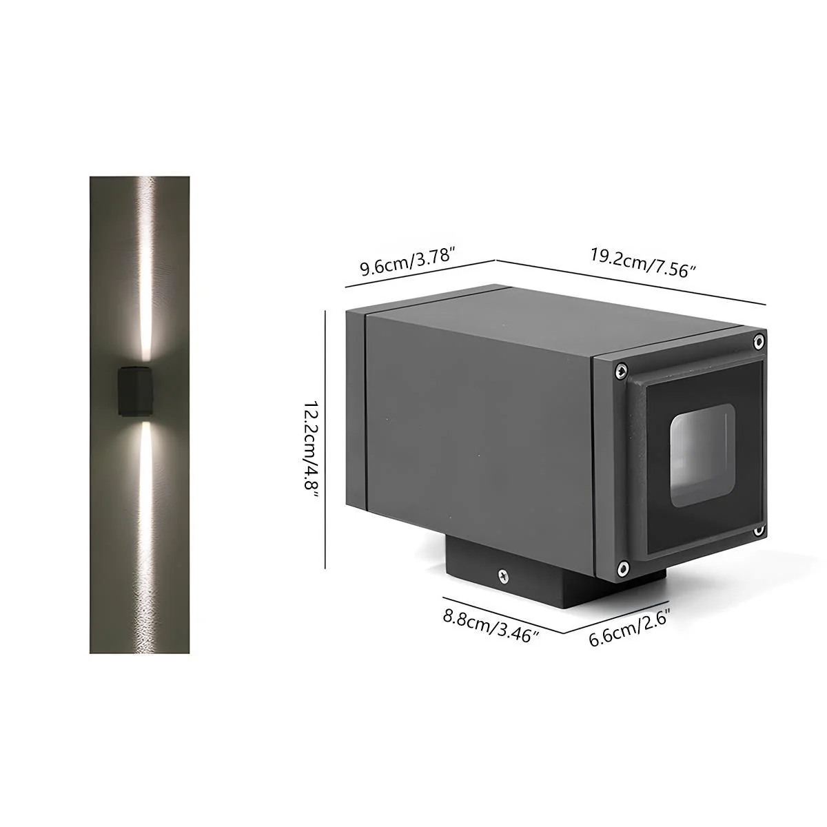Square Waterproof Outdoor Up and Down LED Spot Lights Exterior Wall Washer Light - Image 10
