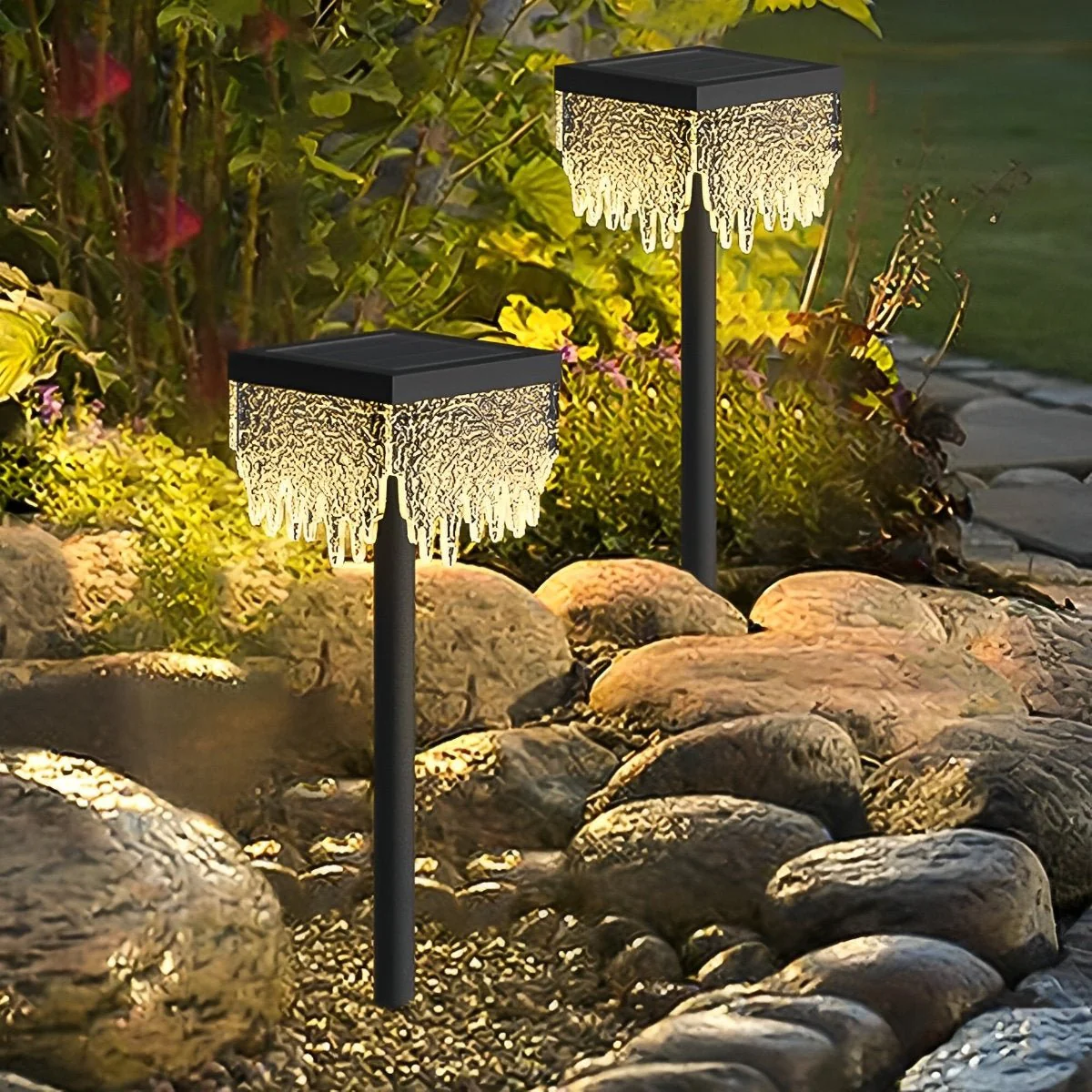27.56'' Square Waterproof Outdoor Lawn Landscape Light - Image 2